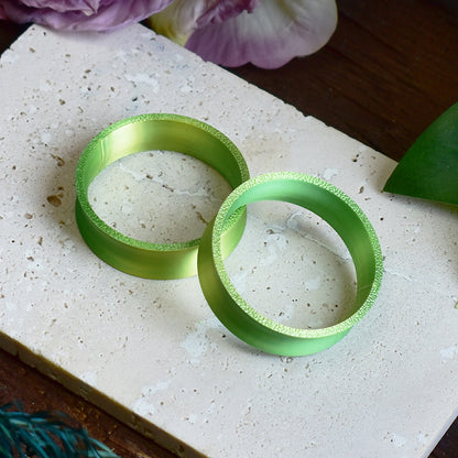 Túneles para orejas 10-100mm | Verde Amarillo