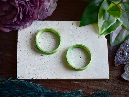 Túneles para orejas 10-100mm | Verde Amarillo