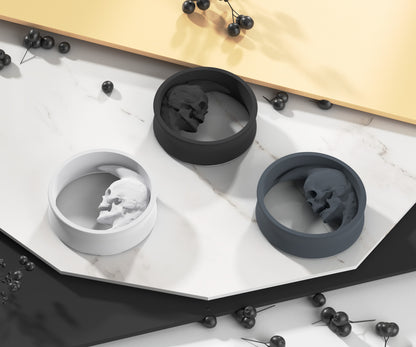 Ohrtunnel mit Halbmond-Schädel | 14 Farben