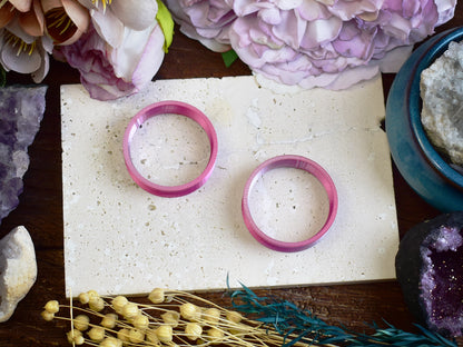 Ohr-Tunnel 10-100mm | Rosa-Silbern | 3D-Druck