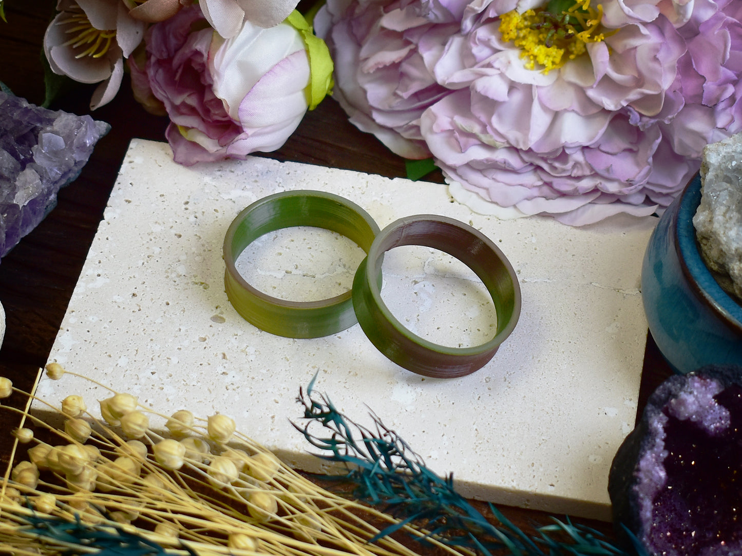 Ohr-Tunnel 10-100mm | Army Green | 3D-Druck