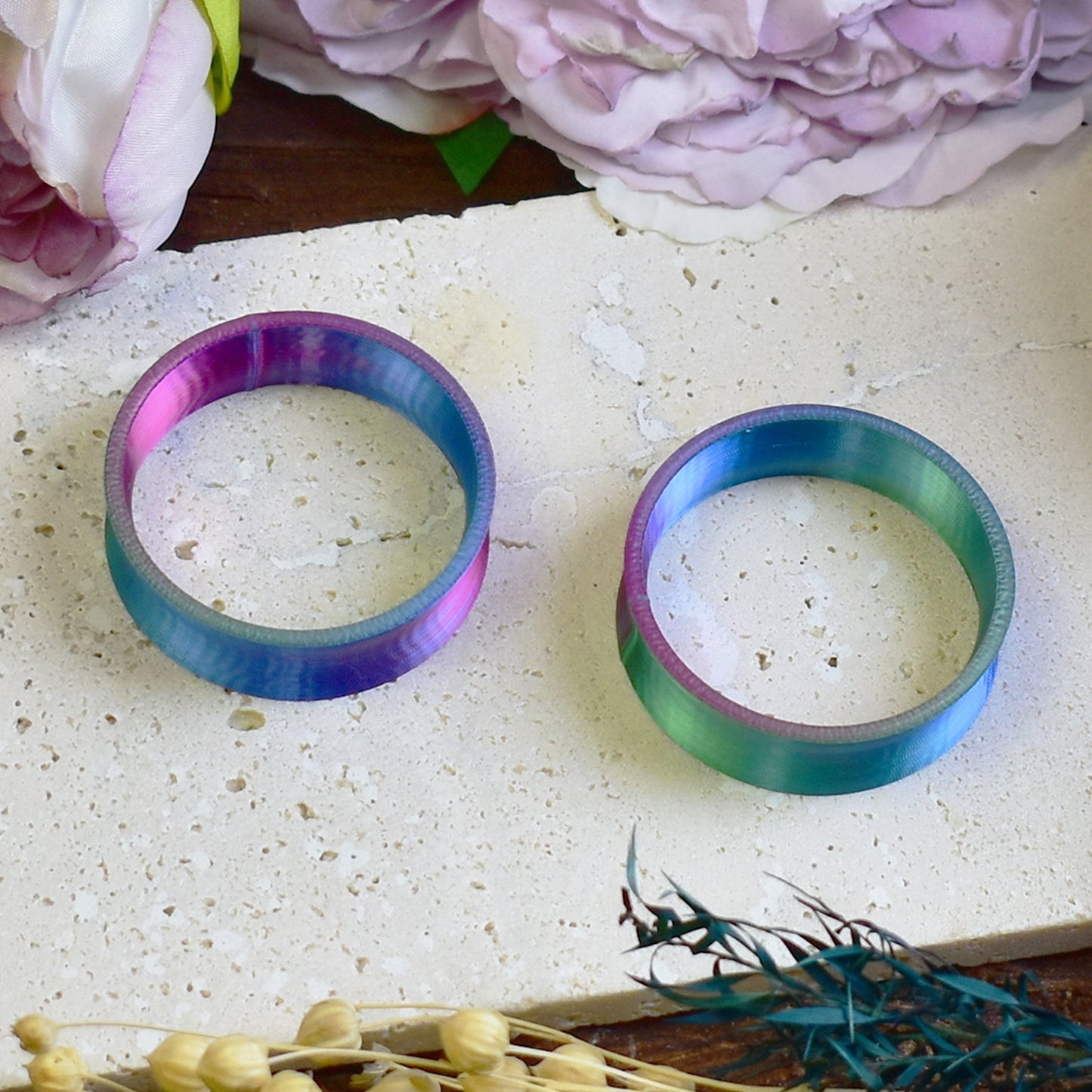 Ear tunnels 10-100mm | Blue, Green, Fuchsia