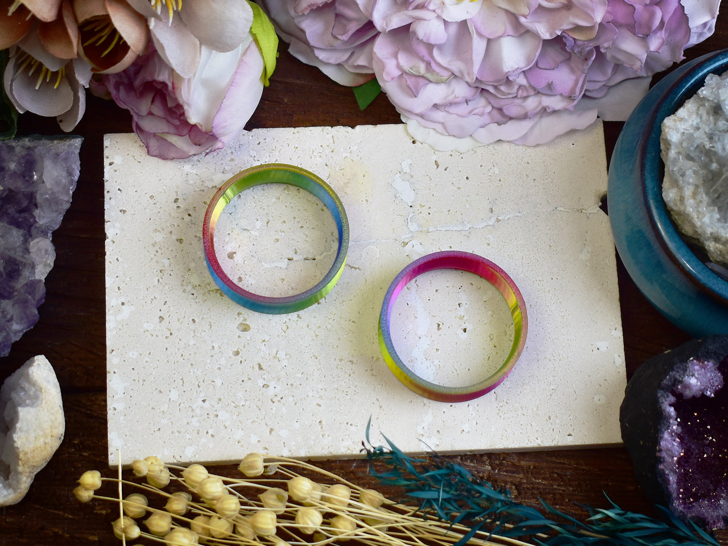 Ear tunnels 10-100mm | Yellow, Fuchsia, Blue