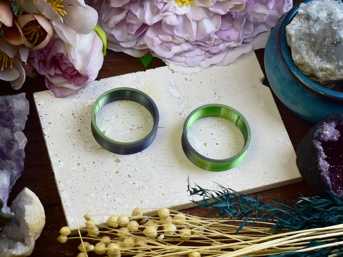 Tunele do uszu 10-100mm | Szaro-zielone