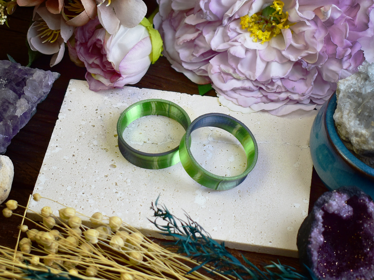 Tunele do uszu 10-100mm | Szaro-zielone