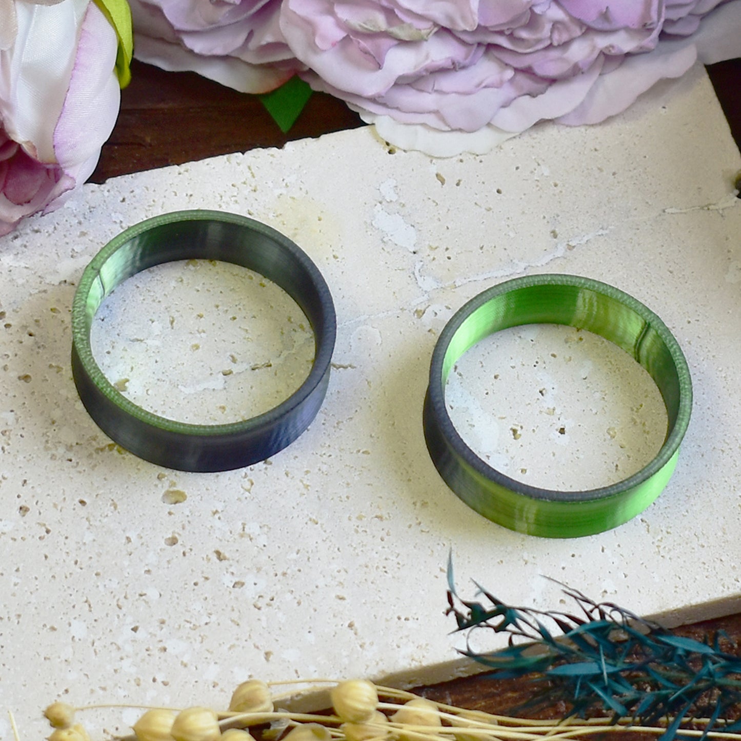 Tunele do uszu 10-100mm | Szaro-zielone