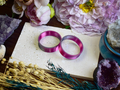Túneles para orejas 10-100mm | Gris-Púrpura | Impresión 3D