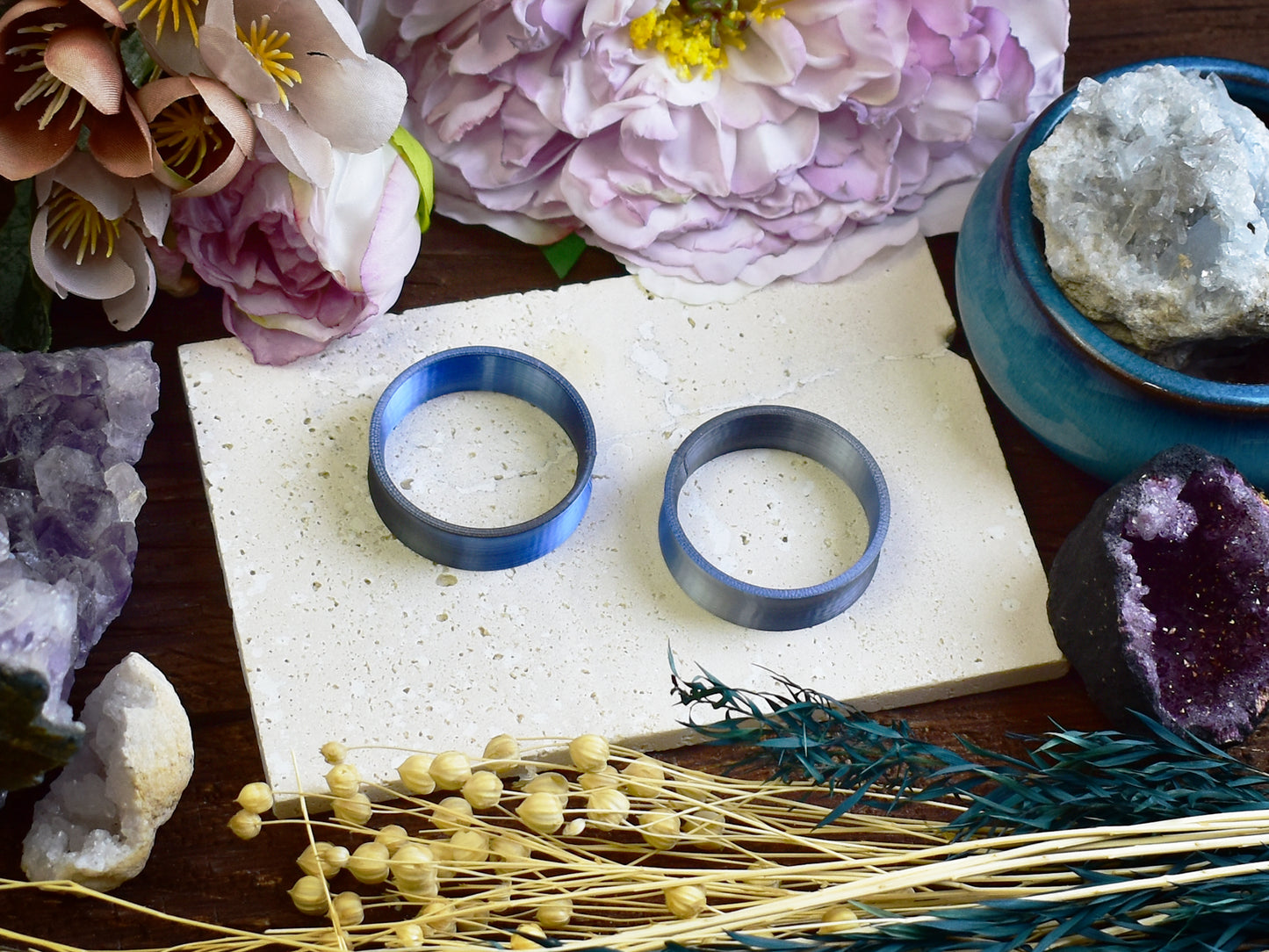 Tunele do uszu 10-100mm | Niebieski-szary-czarny