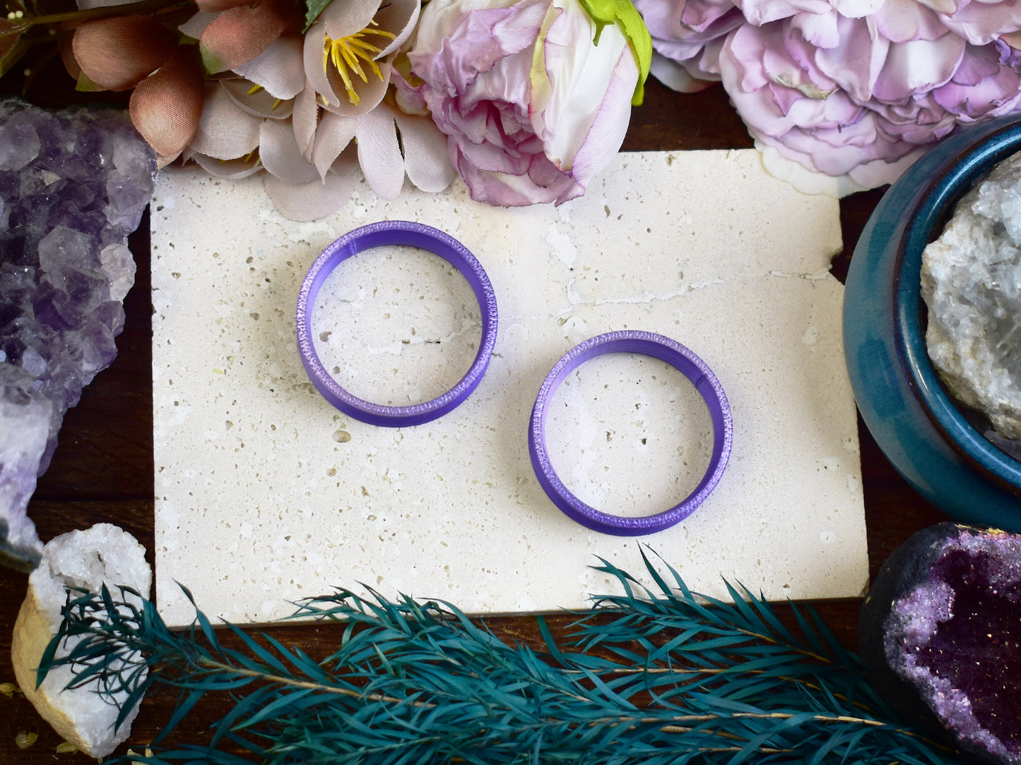 Ear tunnels 10-100mm | Pink-Purple