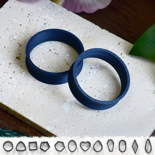 Ear tunnels 10-100mm | Dark Blue | 12 Shapes