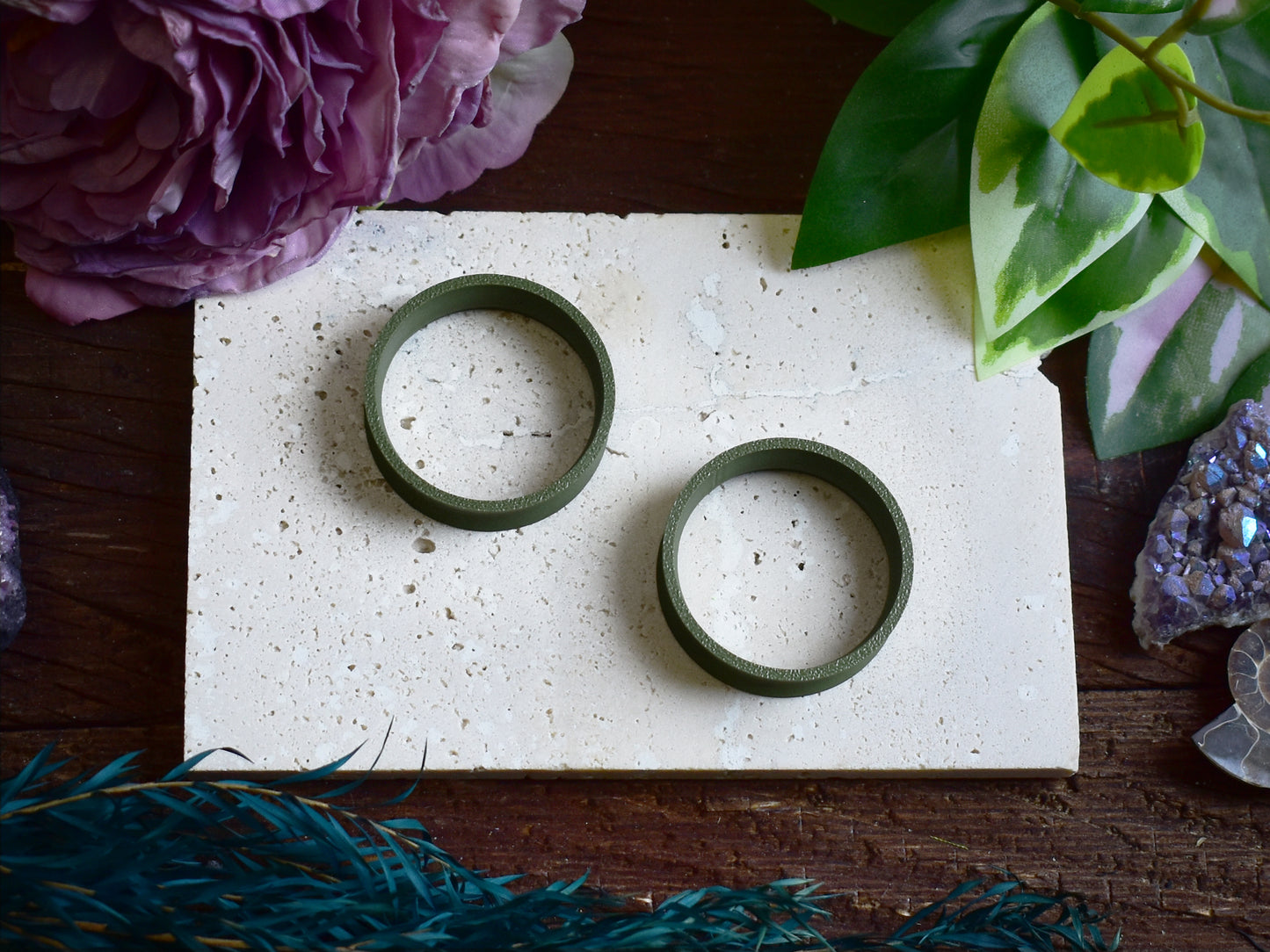 Túneles para orejas 10-100mm | Verde oscuro