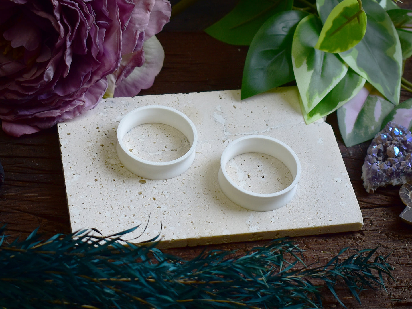 Tunele do uszu 10-100mm | Bawełniana biel