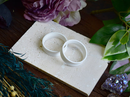 Tunele do uszu 10-100mm | Bawełniana biel