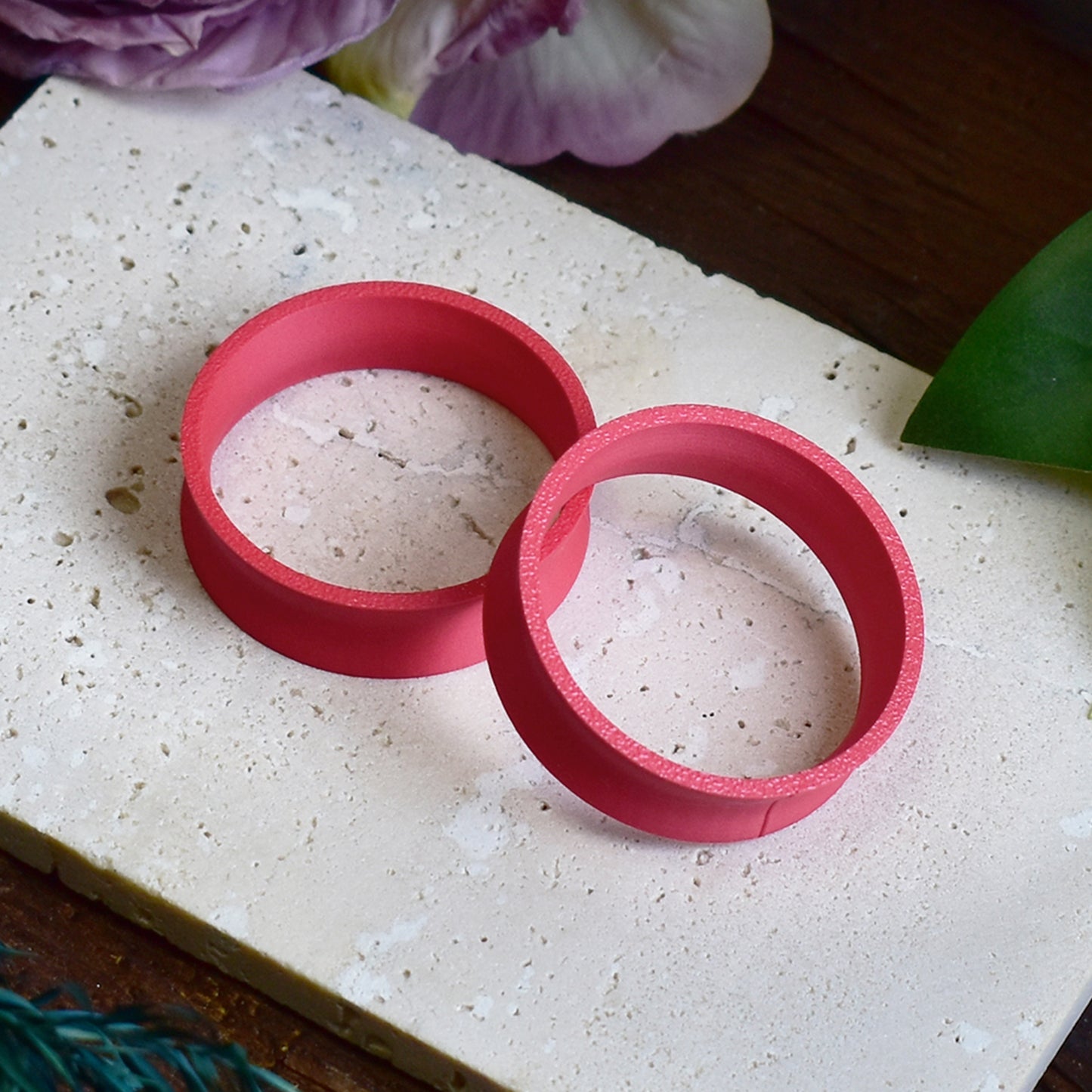 Tunele do uszu 10-100mm | Pastelowe czerwone