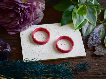 Tunele do uszu 10-100mm | Pastelowe czerwone