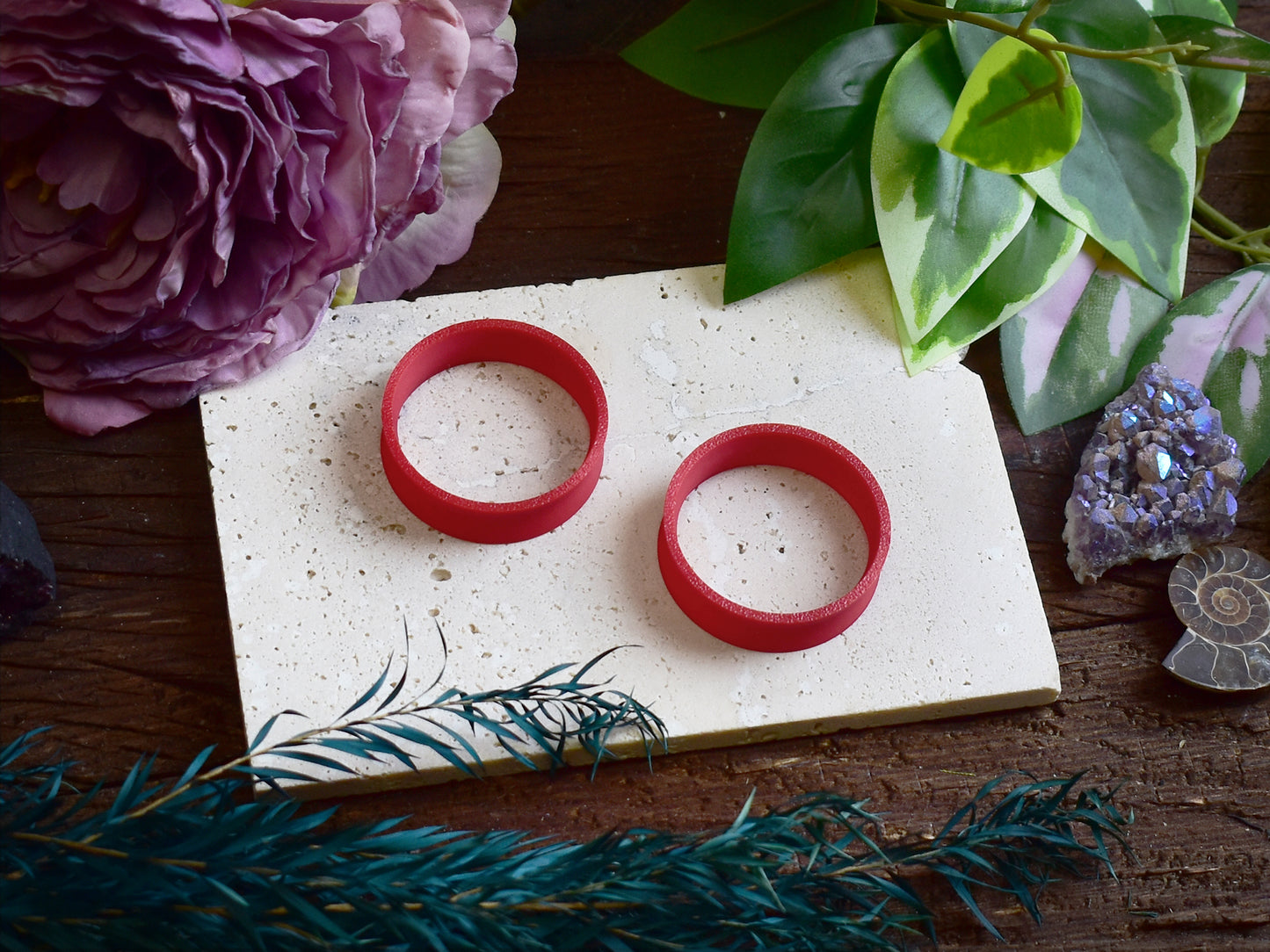 Tunele do uszu 10-100mm | Czerwone