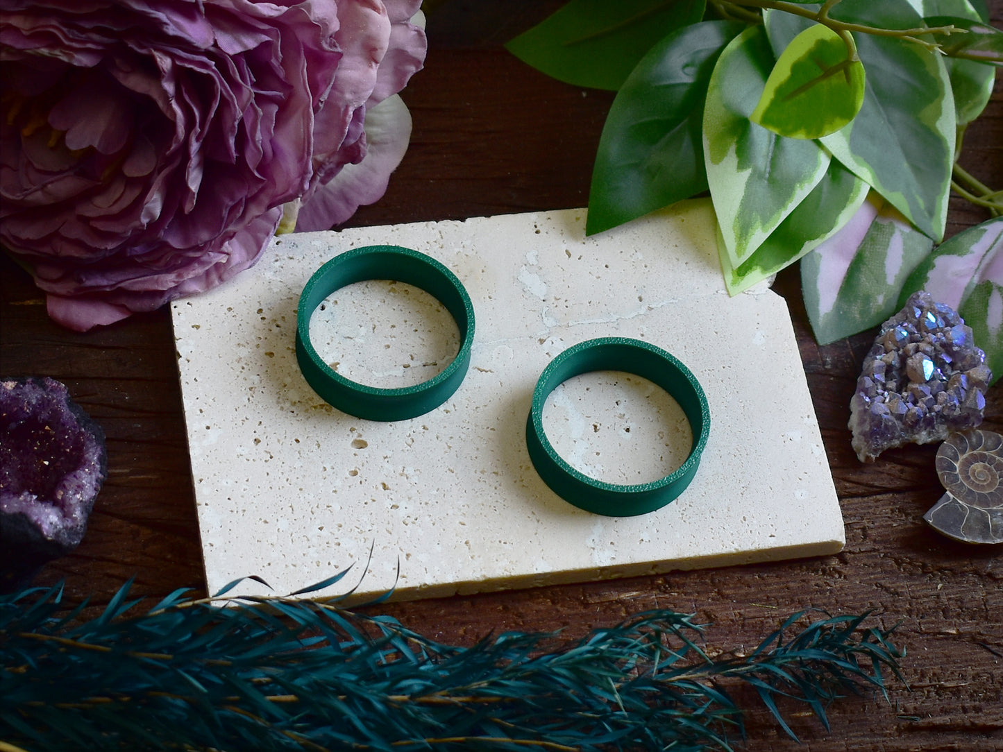 Tunele do uszu 10-100mm | Szmaragdowa zieleń