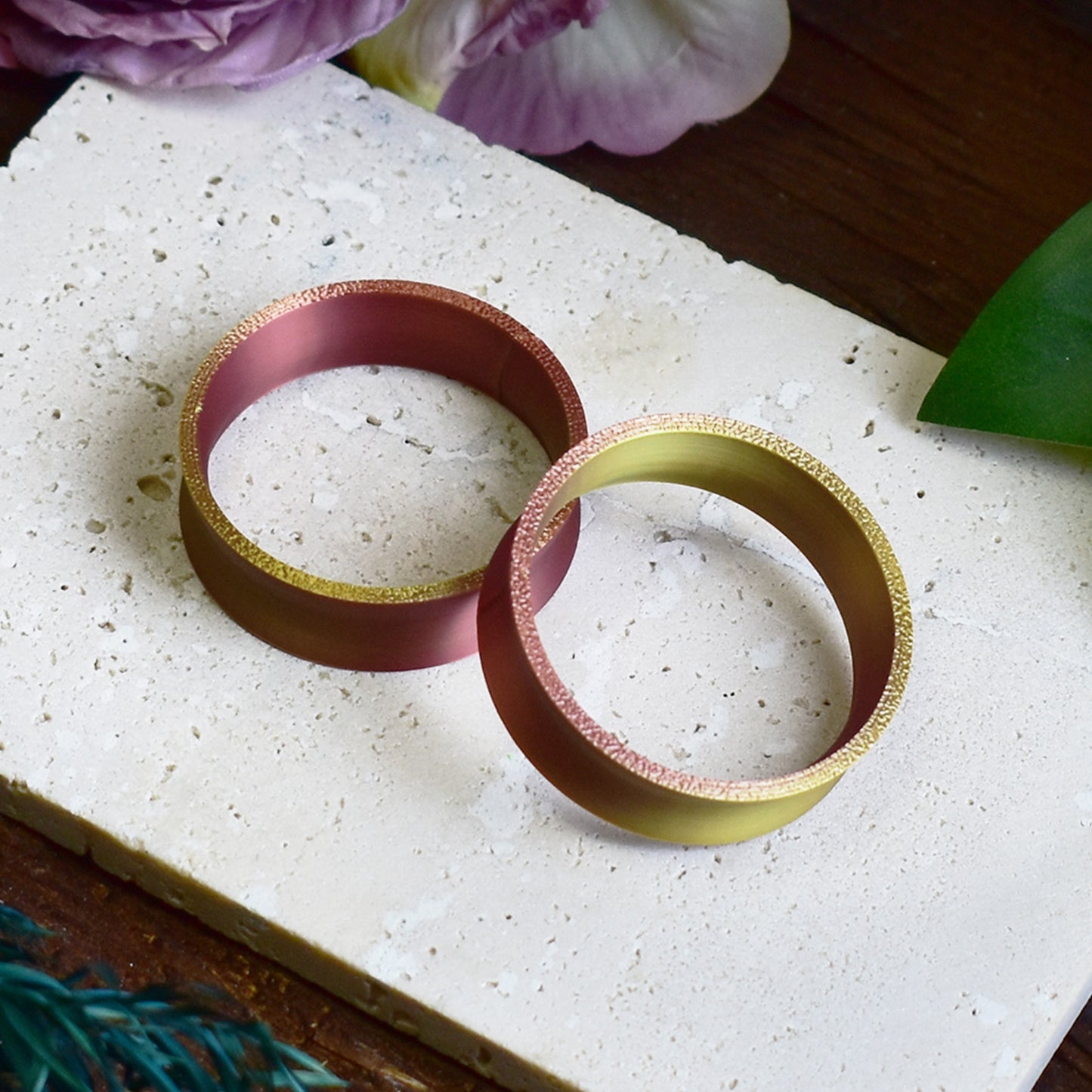 Tunele do uszu 10-100mm | Złoto-miedziane