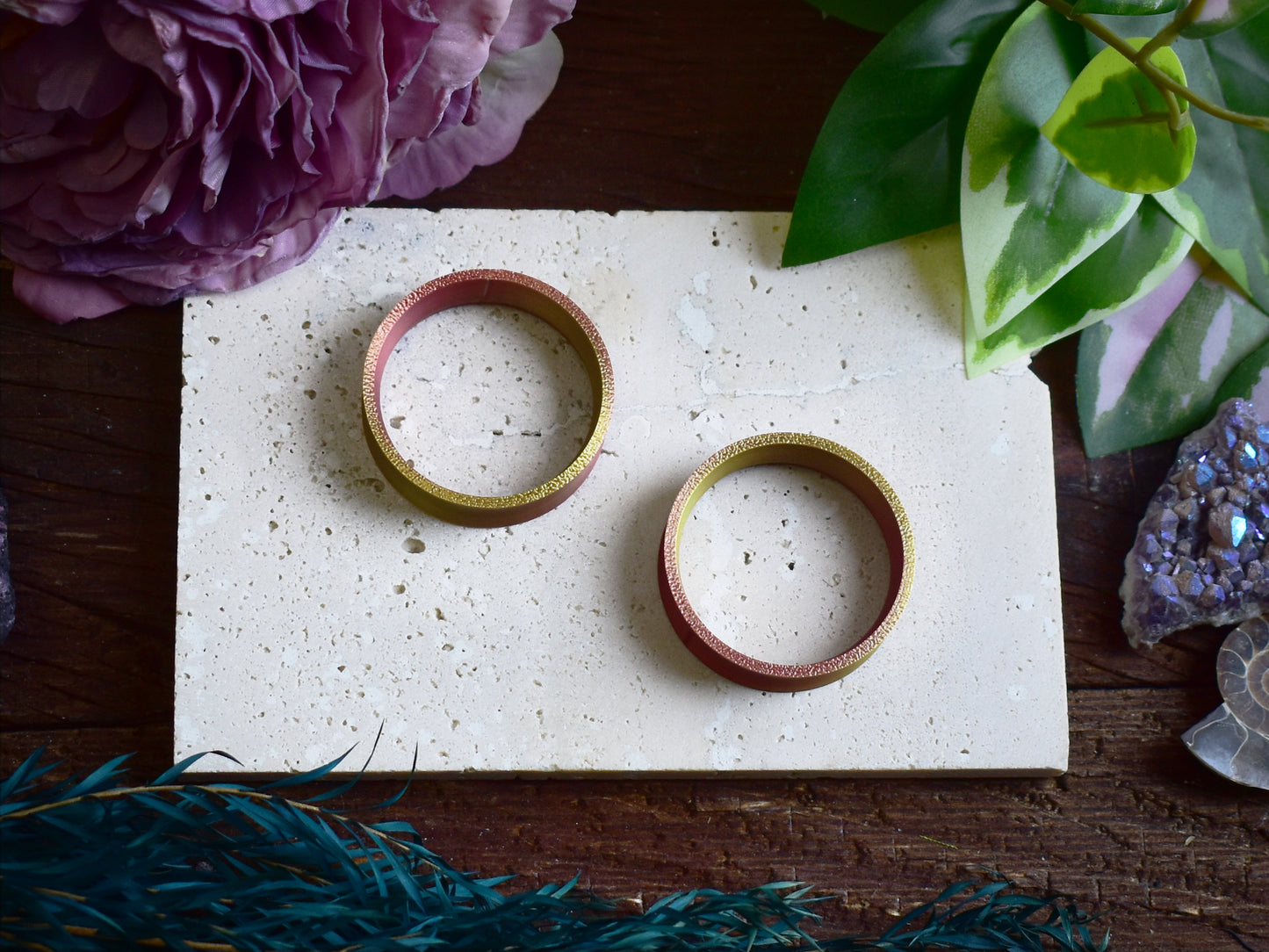 Tunele do uszu 10-100mm | Złoto-miedziane