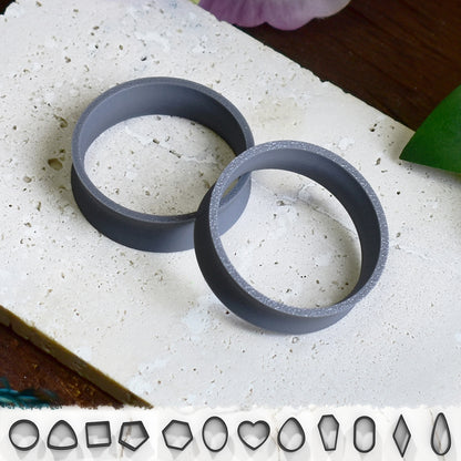 Ear tunnels 10-100mm | Grey | 12 Shapes