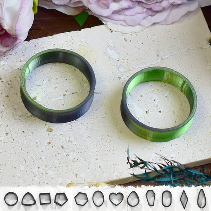 Tunele do uszu 10-100mm | Szaro-zielone