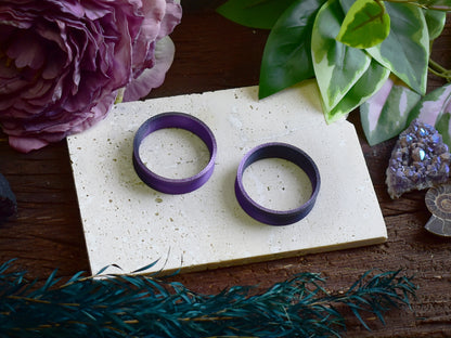 Tunele do uszu 10-100mm | Czarno-fioletowe