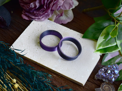 Tunele do uszu 10-100mm | Czarno-fioletowe