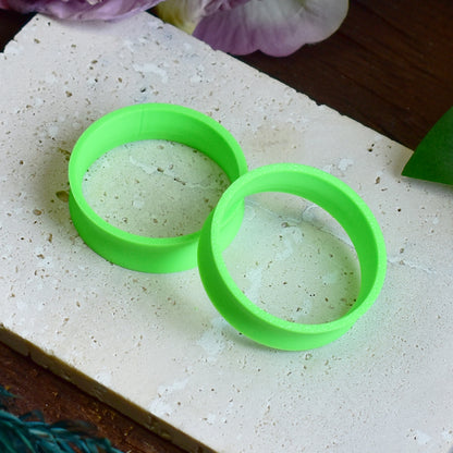 Tunele do uszu 10-100mm | Neonowe zielone