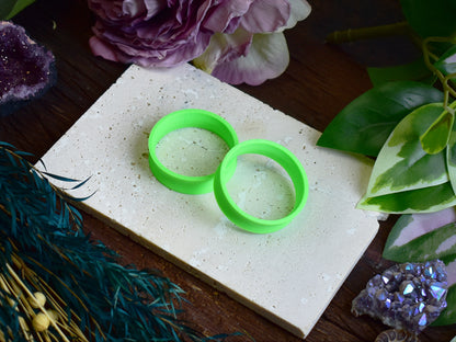 Tunele do uszu 10-100mm | Neonowe zielone