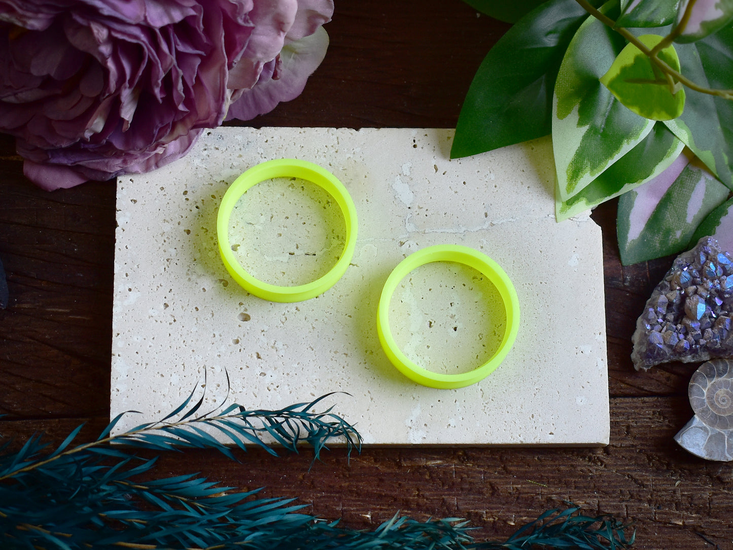 Tunele do uszu 10-100mm | Neonowe żółte