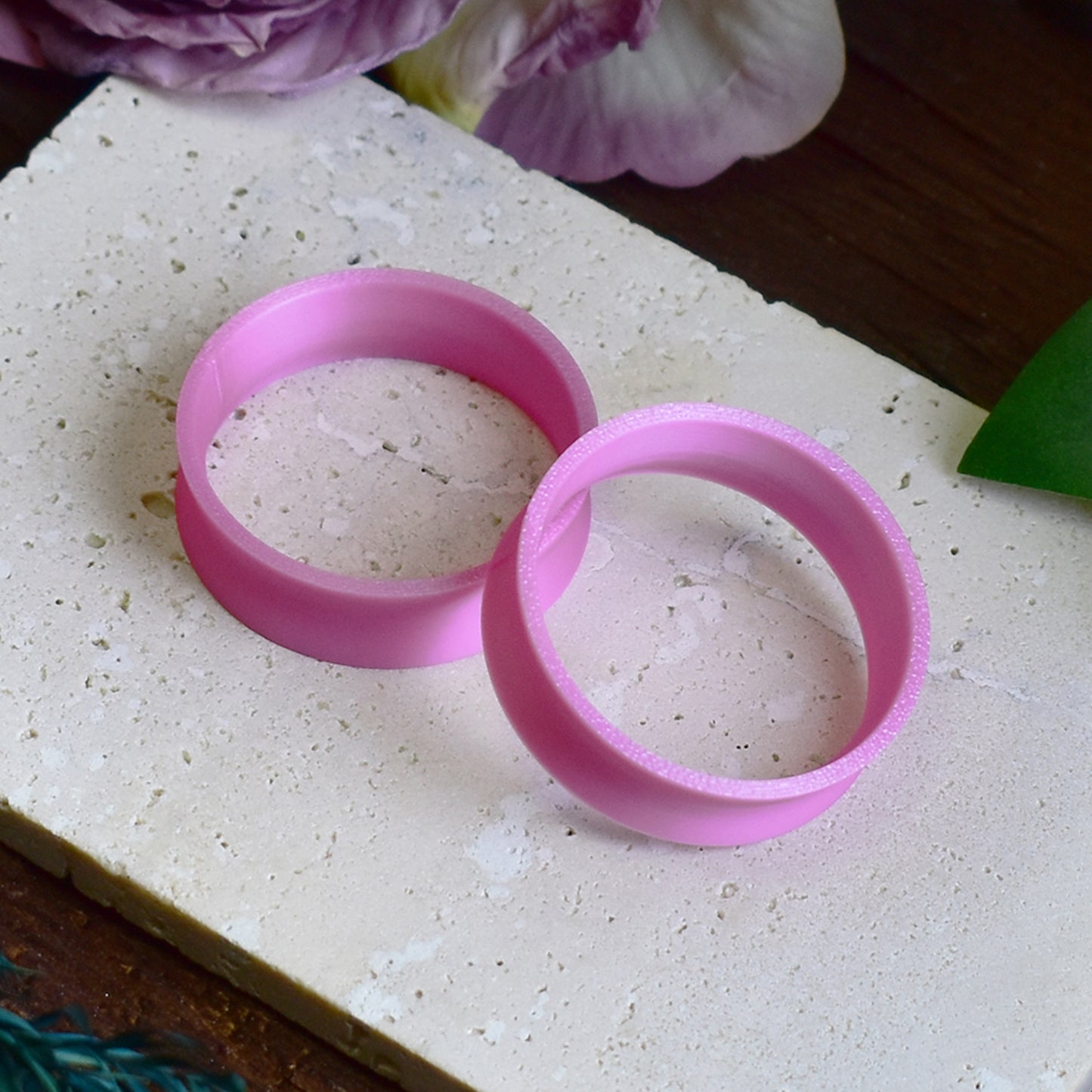 Tunele do uszu 10-100mm | Satynowe różowe