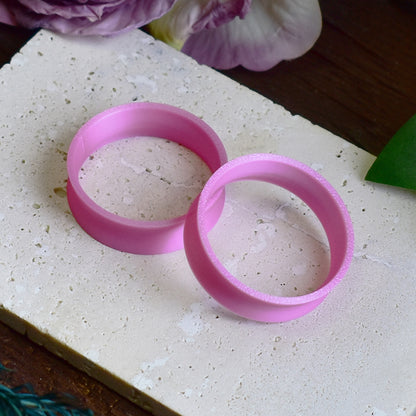 Tunele do uszu 10-100mm | Satynowe różowe