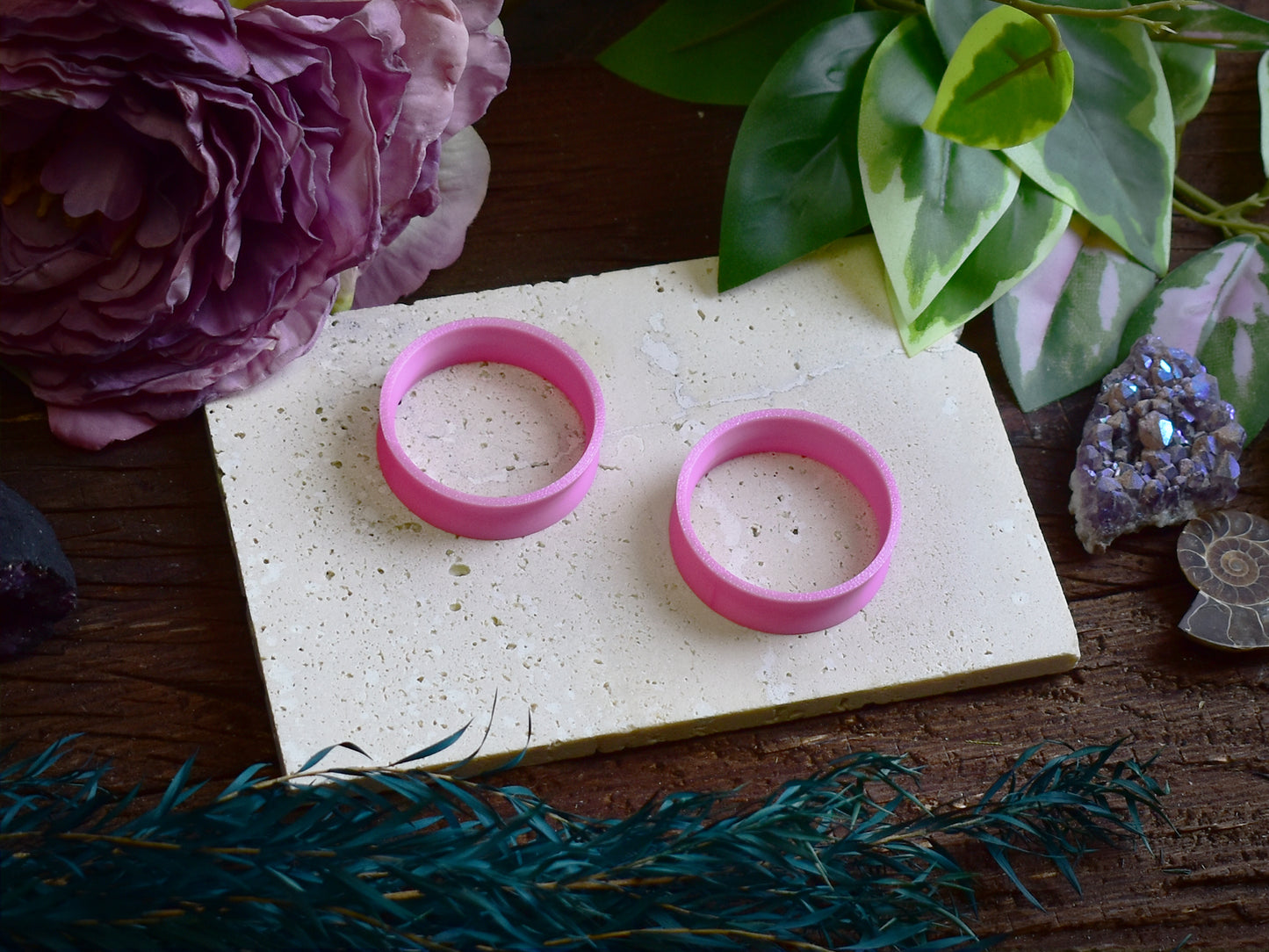 Tunele do uszu 10-100mm | Satynowe różowe