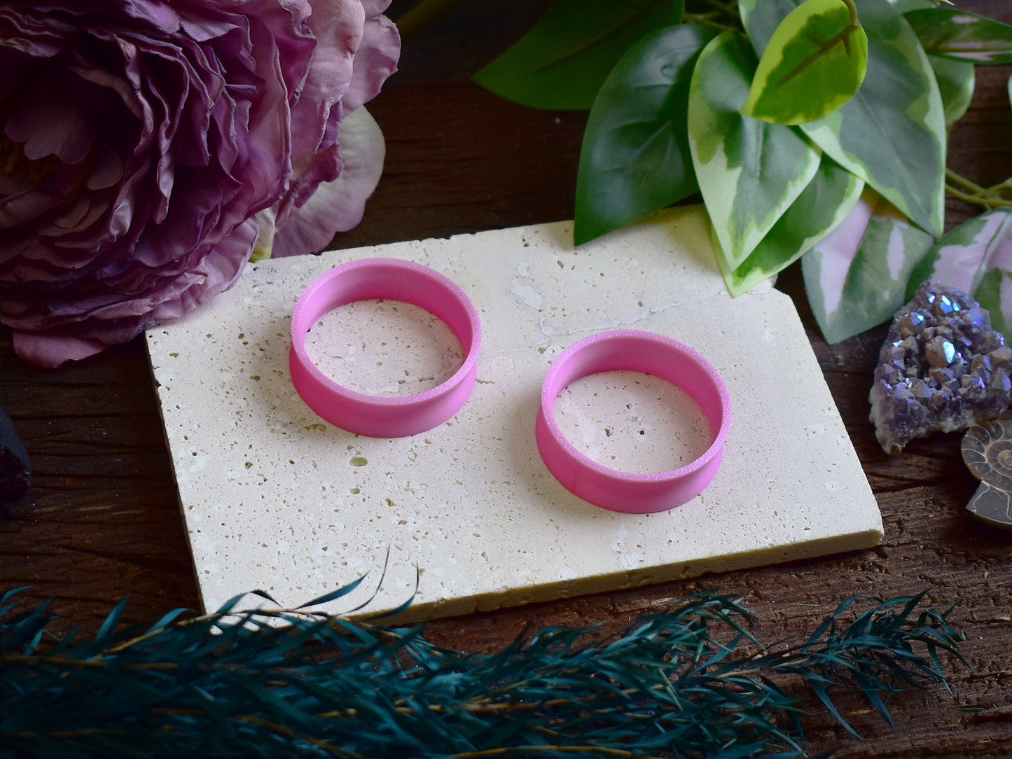 Tunele do uszu 10-100mm | Satynowe różowe