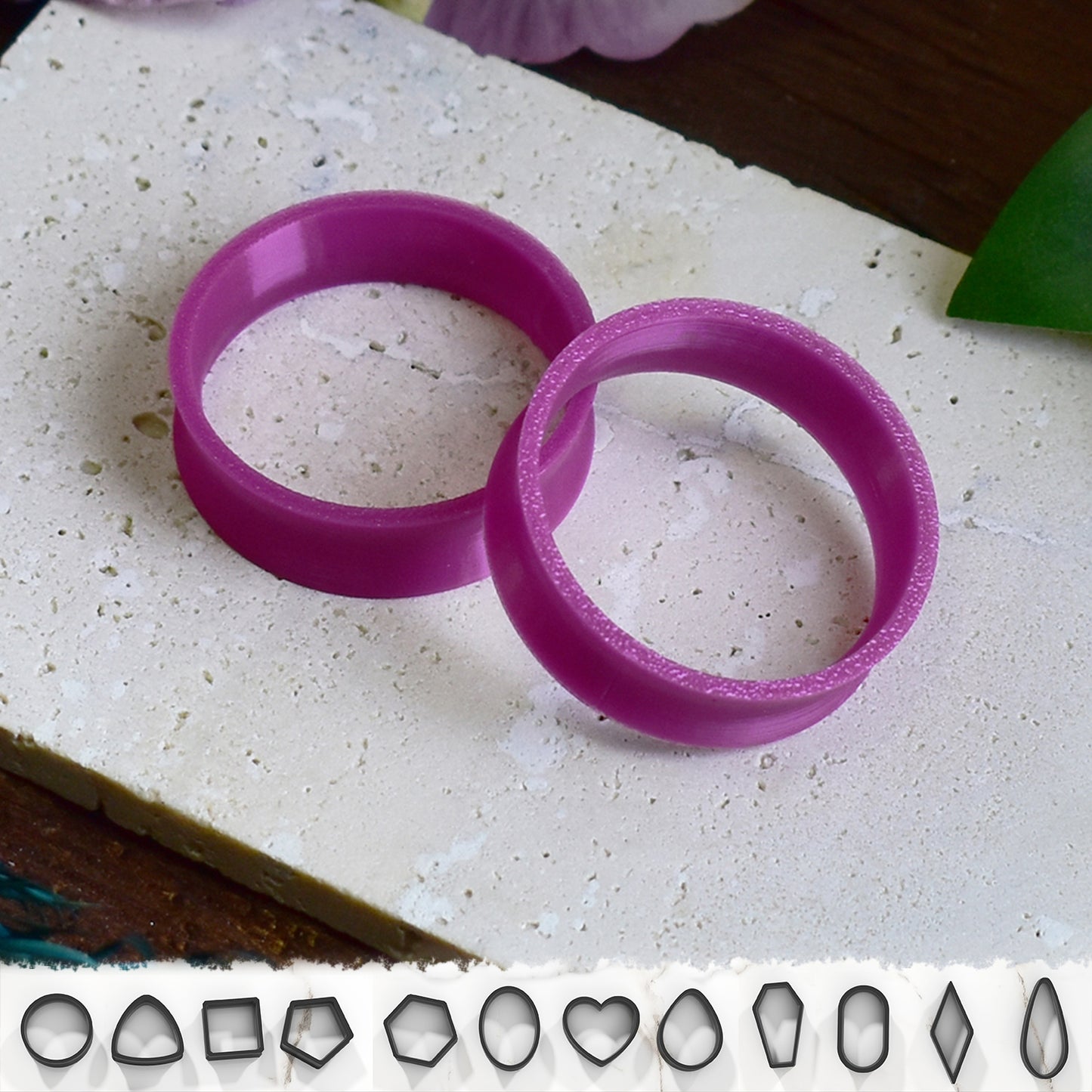 Tunele do uszu 10-100mm | Purpurowe