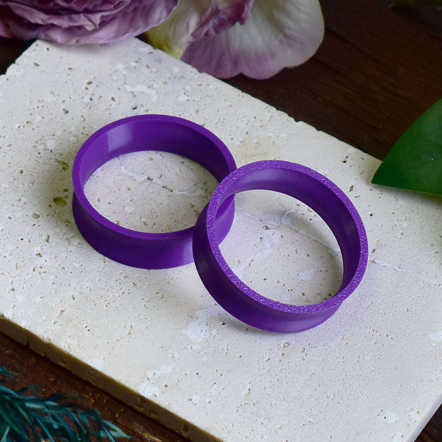 Tunele do uszu 10-100mm | Ciemne fioletowe