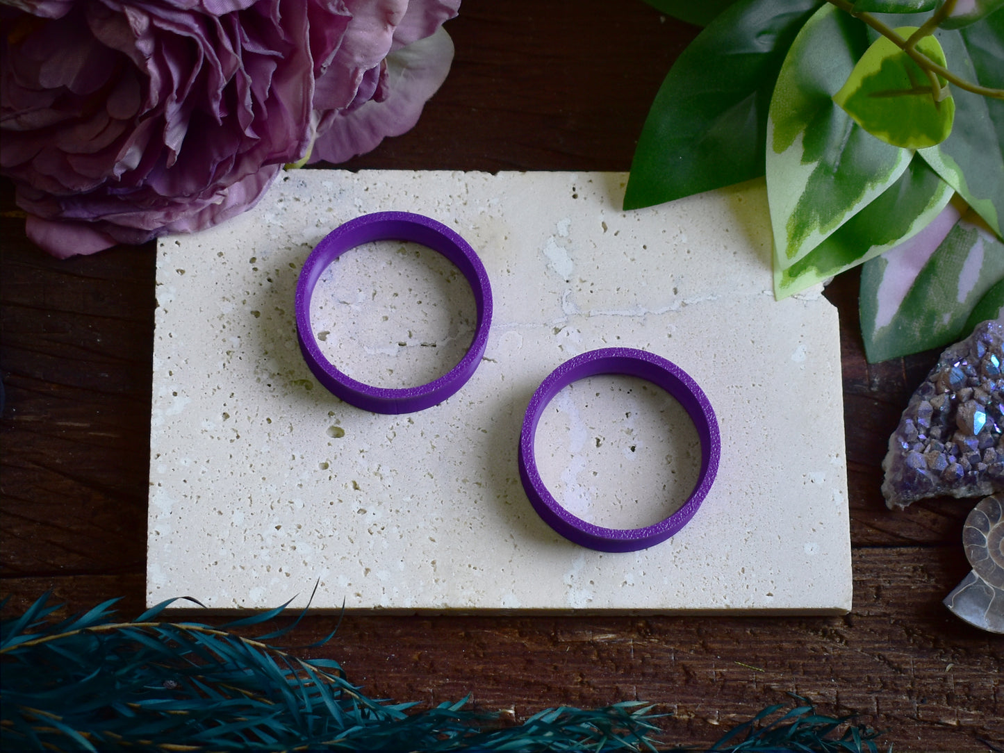 Tunele do uszu 10-100mm | Ciemne fioletowe