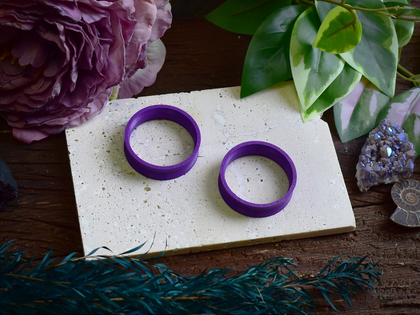 Tunele do uszu 10-100mm | Ciemne fioletowe