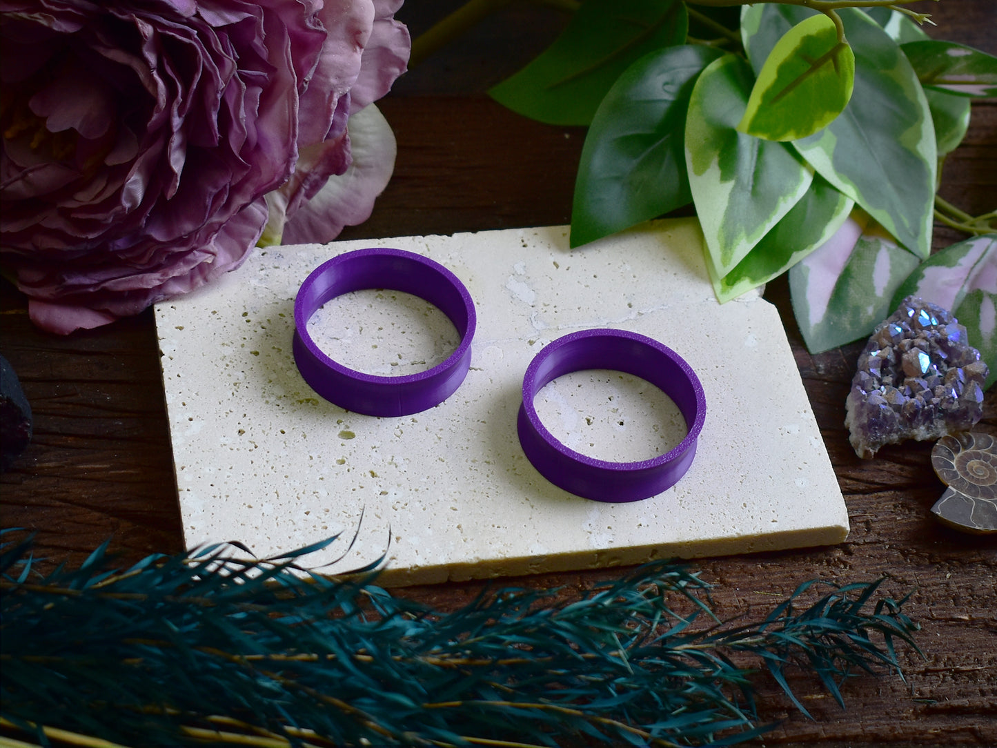 Tunele do uszu 10-100mm | Ciemne fioletowe