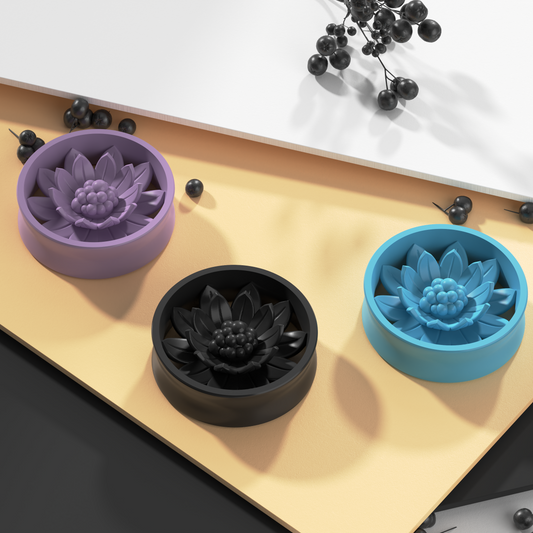 Ear Tunnels with Lotus Flower | 14 Colors