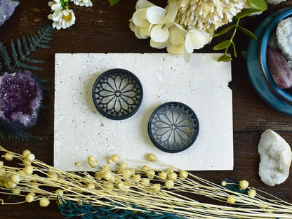 Ear Tunnels with Rosette | 14 Colors