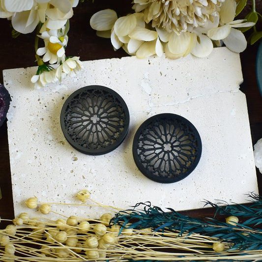 Ear Tunnels with Rosette | 14 Colors