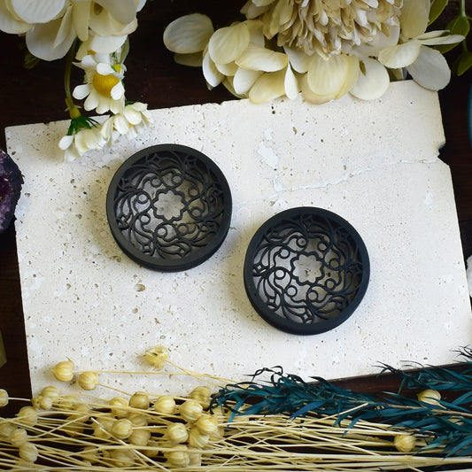 Ear Tunnels with Rosette | 14 Colors