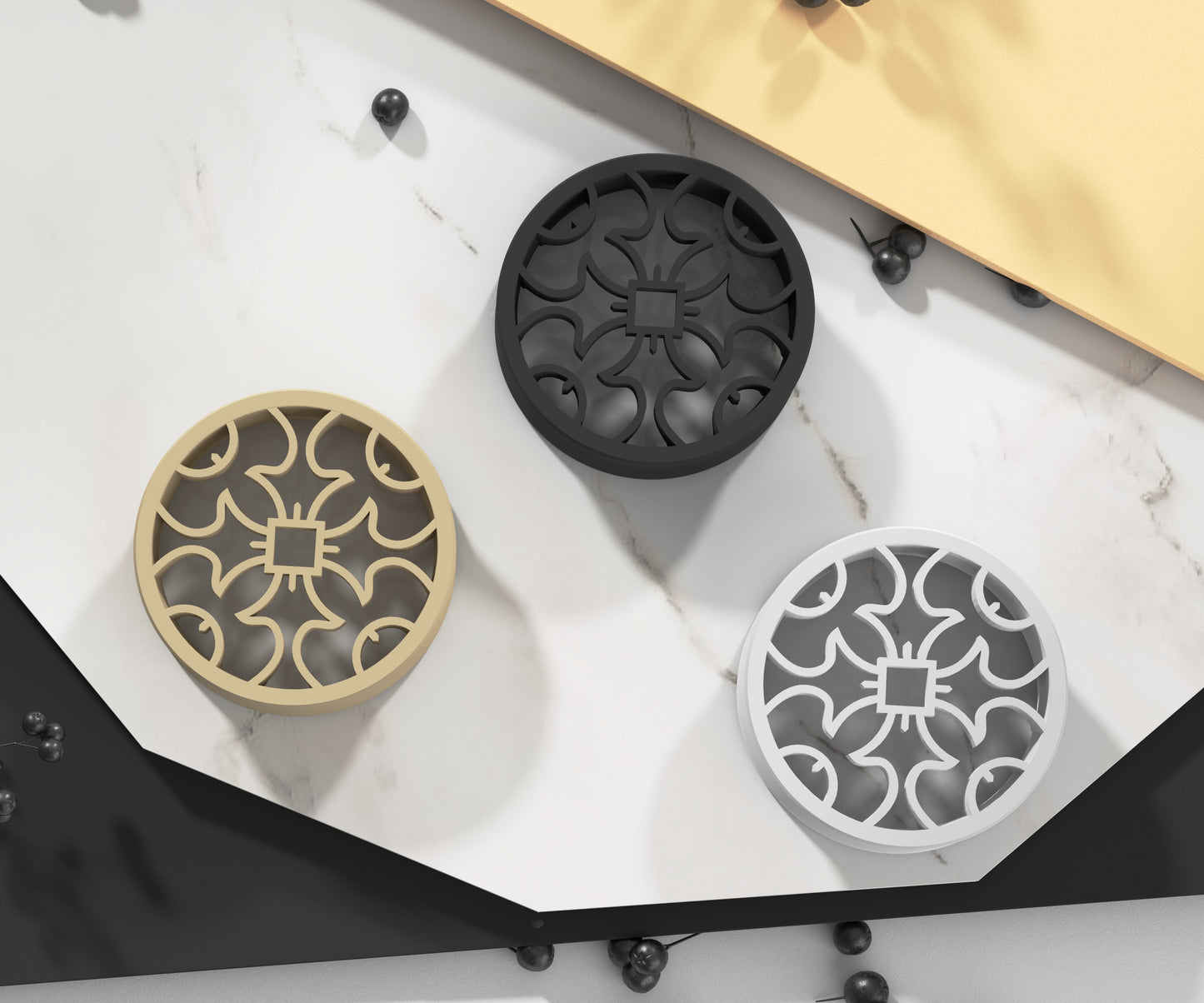 Ohr-Tunnels mit Rosette 20-100mm | 14 Farben