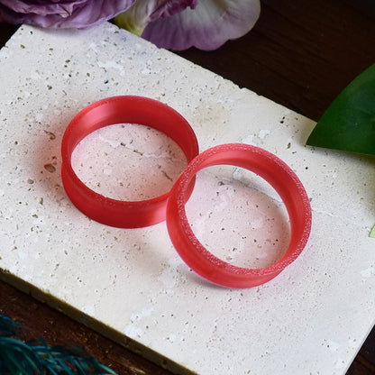 Tunele do uszu 10-100mm | Transparentne czerwone