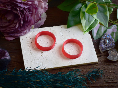 Tunele do uszu 10-100mm | Transparentne czerwone