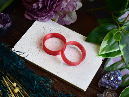 Tunele do uszu 10-100mm | Transparentne czerwone