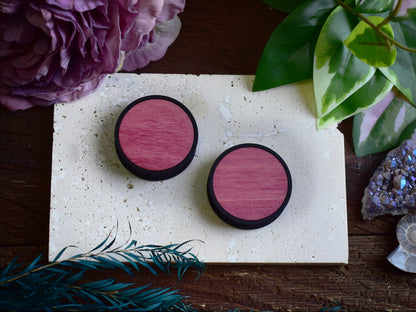 Tunele do uszu 10–100 mm z drewnem | Róż