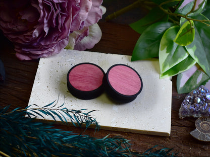 Tunele do uszu 10–100 mm z drewnem | Róż