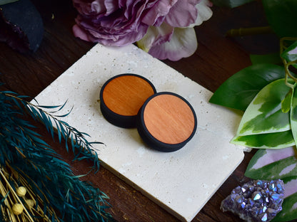 Tunele do uszu 10–100 mm z drewnem | Toscana